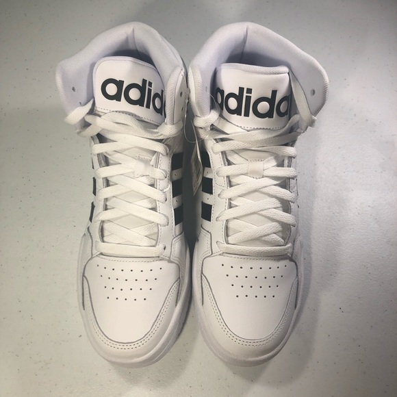 Adidas Entrapment Mid Sneakers Men’s Size 10 White Core Black - Picture 6 of 9